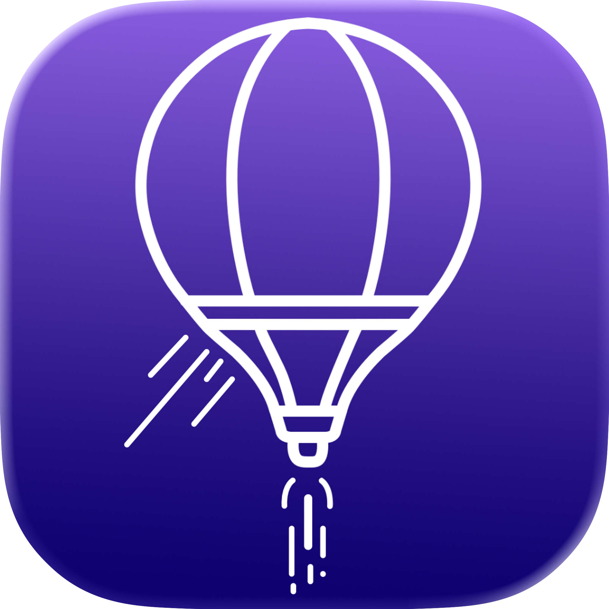 Weather balloon icon