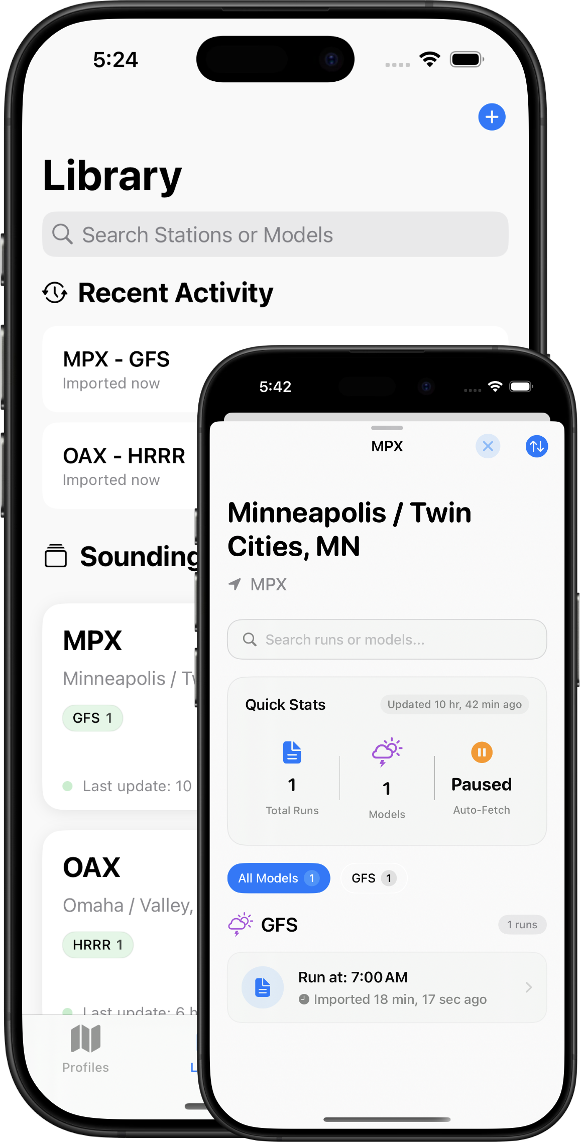 Screenshot of the Sondex app's clean and organized data library.